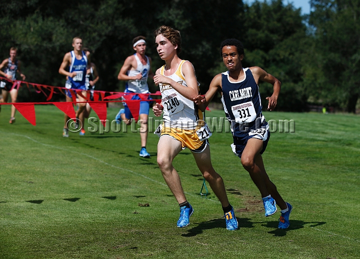2014StanfordSeededBoys-413.JPG - Seeded boys race at the Stanford Invitational, September 27, Stanford Golf Course, Stanford, California.